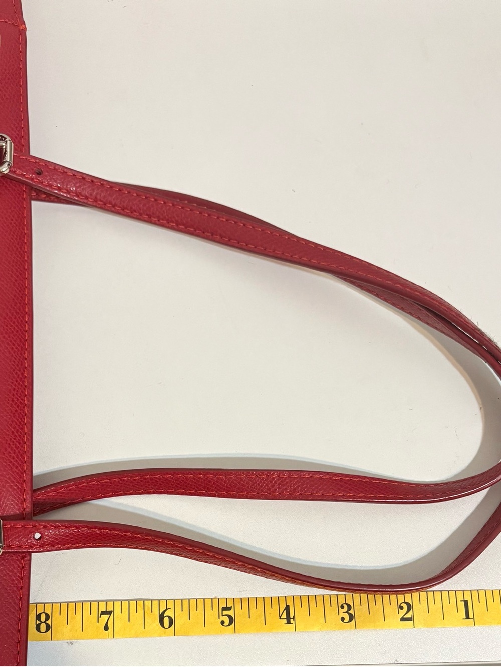 COACH, Red Leather Turnlock Tote with Tag - Picture 10 of 13